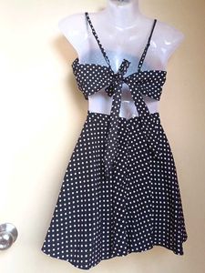 Polka Dot Co-ord Set shirt and top