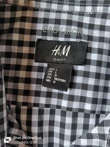 Men's Black &amp; White Gingham Shirt original and bra