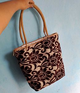 Floral Print Tote Bag