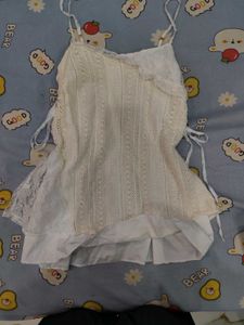 Vintage Lace Trimmed Camisole Top