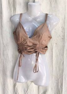18410. Nude ruched top