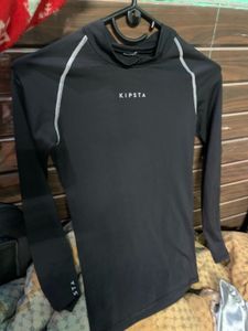 Kipsta Black Long Sleeve Athletic Top
