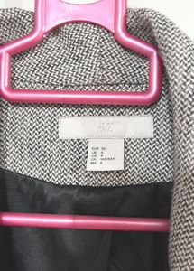 H&amp;M Grey Textured Blazer