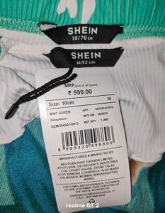 Shein Spaghetti Strap Novelty Print Curled HemTop