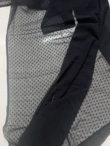 Elegant Black Polka Dot shawl