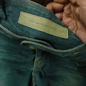 thrifted korean y2k vintage wash jeans