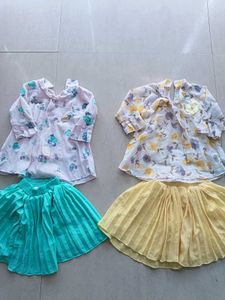 Girls Clothes Bundle: Dresses & Skirts
