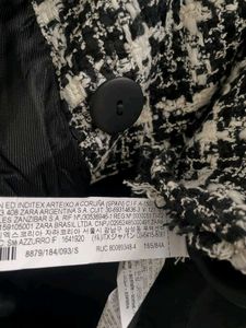 Zara Tweed Cropped Jacket
