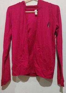Stylish Pink Zip-Up Hoodie