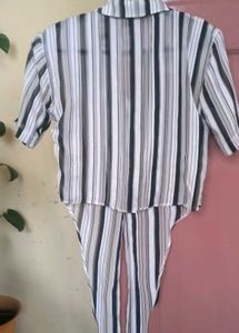 Combo stylish stripe and floral shirt women