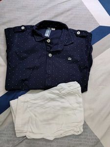 Navy blue kurta set for boy