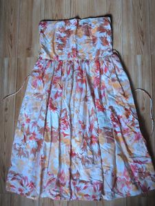 Floral Strapless Summer Dress
