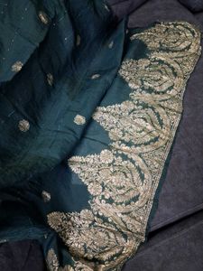 Elegant Green Embroidered Kurta Set with Dupatta