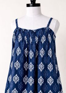Blue &amp; White Patterned Sundress✨❤️