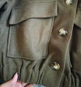 cutesy fall Brown Bomber Jacket