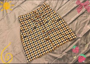 H&amp;M Button-Up Mini Skirt