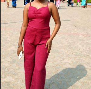 Maroon Jumpsuit