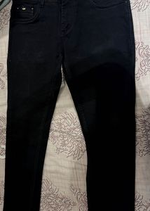 GAS Men Black Straight Fit Jeans