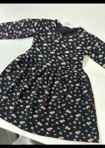 Cute Floral Print Baby Dress