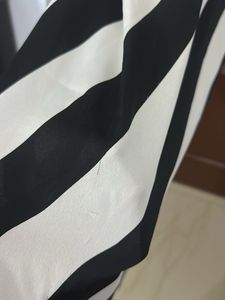 MANGO Striped Maxi Dress