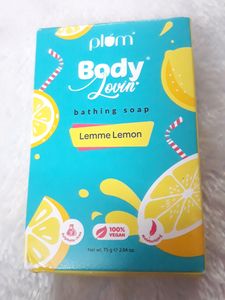 Plum BodyLovin' Lemme Lemon Bathing Soap | All Skin Types | Lemon Fragrance | Non-Drying | Sulphate-Free | 100% Vegan Combo