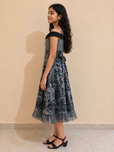 Girls Off-Shoulder Party Dress