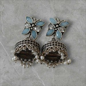 Floral Jhumka Earrings