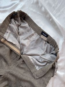 Classic Herringbone Pattern Trousers