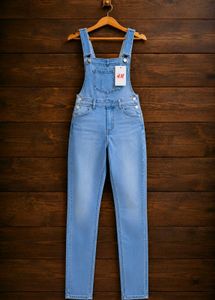 H&amp;M Light Wash Denim Overalls