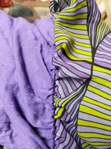 Stylish Purple Geometric Sleeveless Top