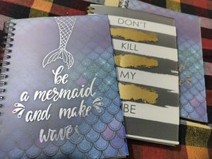 Mermaid & Inspirational Spiral Notebooks