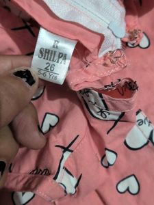 Cute Heart Print Dress