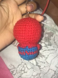 Crochet Spider-Man Keychain