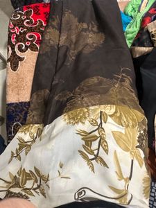 Elegant Brown Floral Saree Beautifully Printed