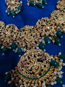 Gold Plated Indian Necklace &amp; Earring Set
