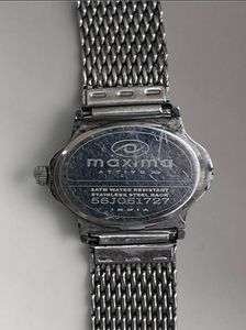 Maxima Pink Dial Mesh Watch