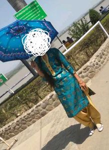 Floral Print Kurta with Salwar