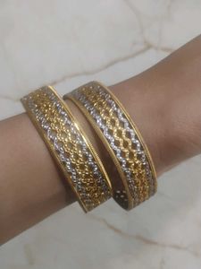 Elegant Gold & Silver Bangles