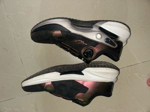 Stylish Black &amp; Gold Sports Shoes