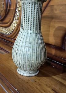 Woven Bamboo Vase