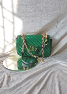 GREEN TORCHON GG MARMONT Bag