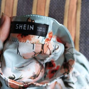 Y2K floral satin top