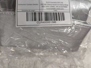 Clinique Silver Fold Over Pouch