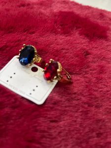 Elegant Gemstone Rings (Set of 2)