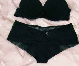 Black Lace Bra &amp; Panty Set