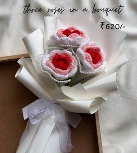 Handmade Crocheted Flower Bouquet