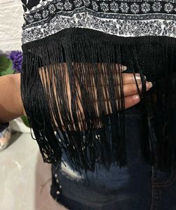 Boho Fringe Crop Top