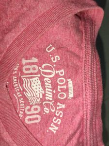 U.S. POLO ASSN. RED TEE