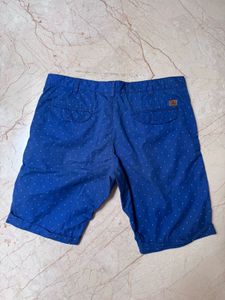 Allen Solly - Blue Diamond Pattern Shorts