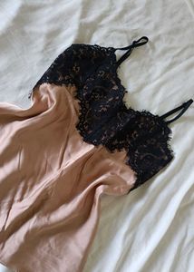Lace Satin Slip Camisole